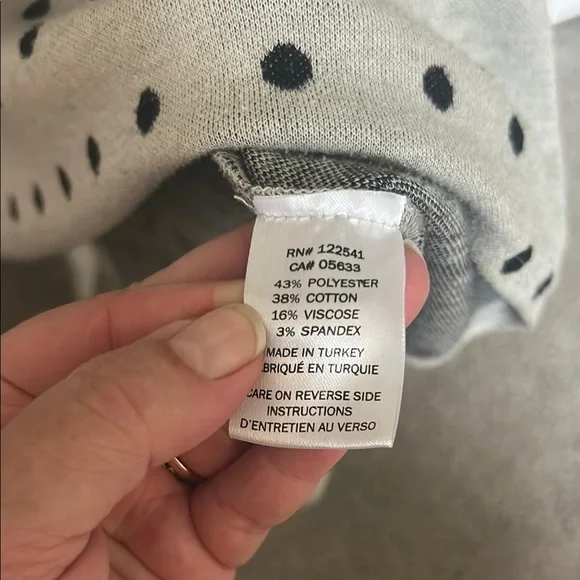Gray Polka Dot Women's Top - Picture 5 of 5
